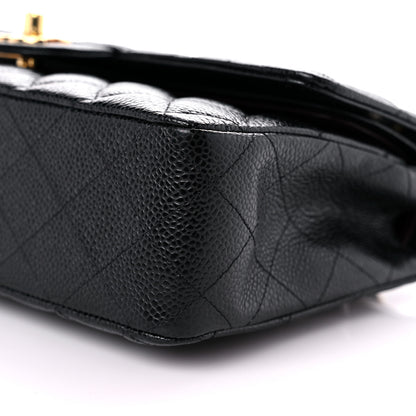 Chanel Caviar Quilted Medium Double Flap Black 9 of 10