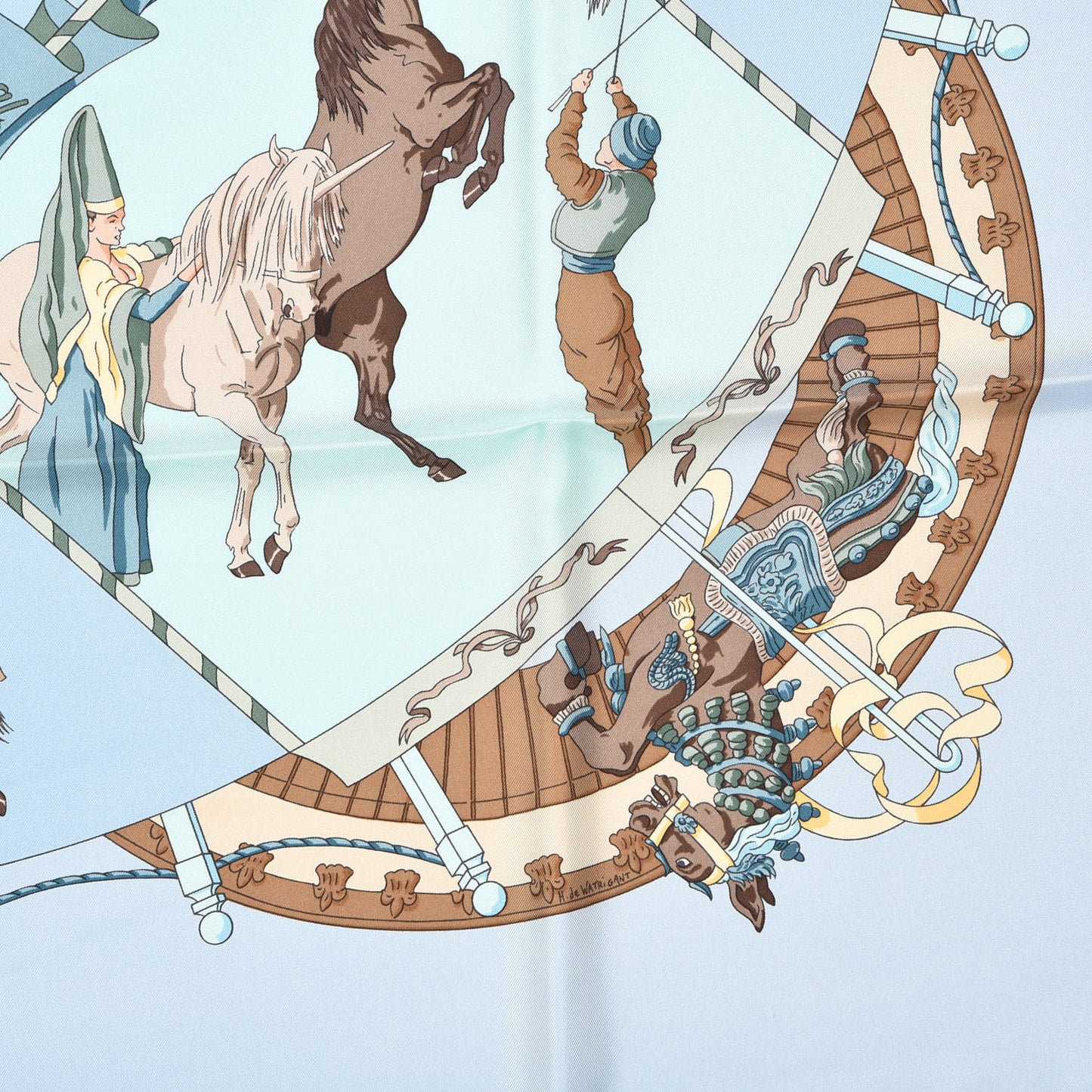 Silk Musee Vivant du Cheval Chantilly 90 Scarf