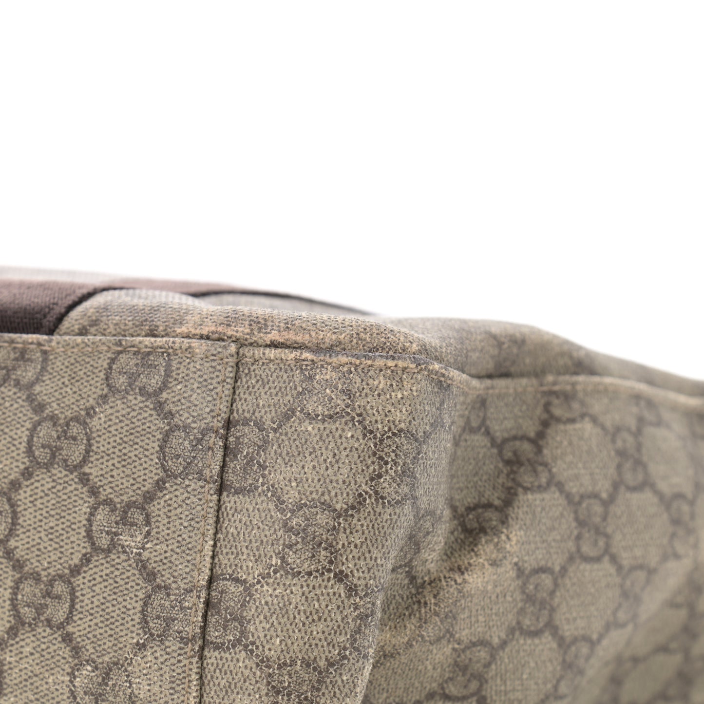GG Plus Monogram Medium Tote Dark Brown