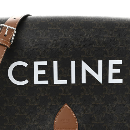 Celine Triomphe Canvas Messenger Folco Bag Tan 7 of 9