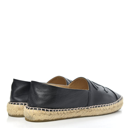 Chanel Lambskin CC Espadrilles 38 Black 4 of 11
