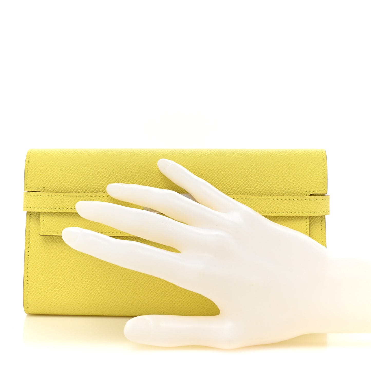 Epsom Kelly Longue Wallet Lime