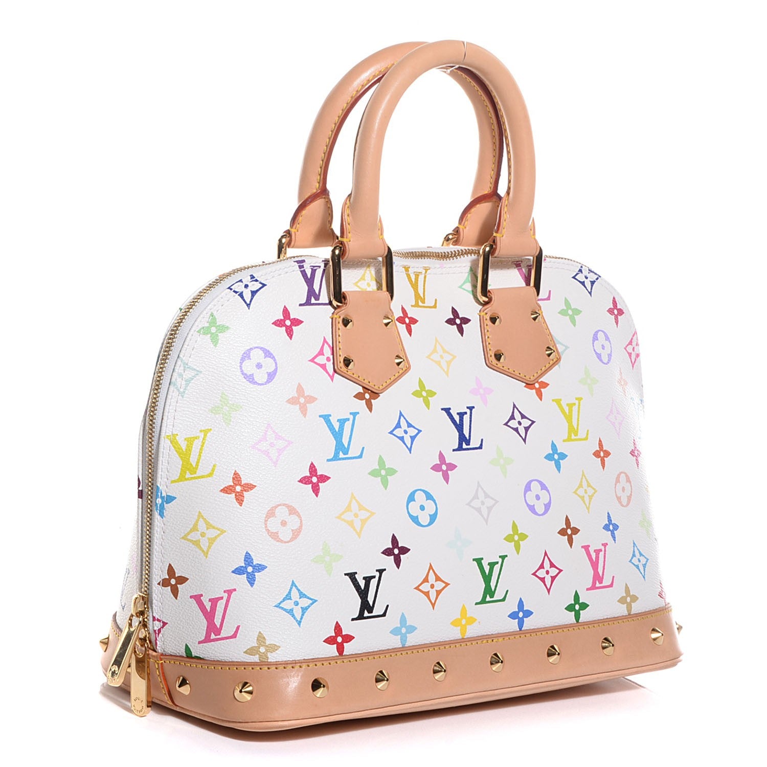 Louis Vuitton Monogram Multicolor Alma White 3 of 7