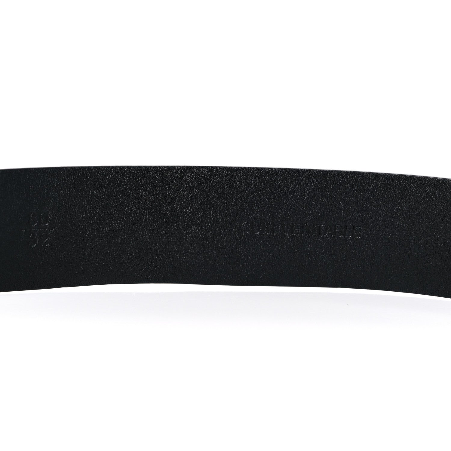 Chanel Calfskin Metal Beaded CC Belt 80 32 Black 4 of 6