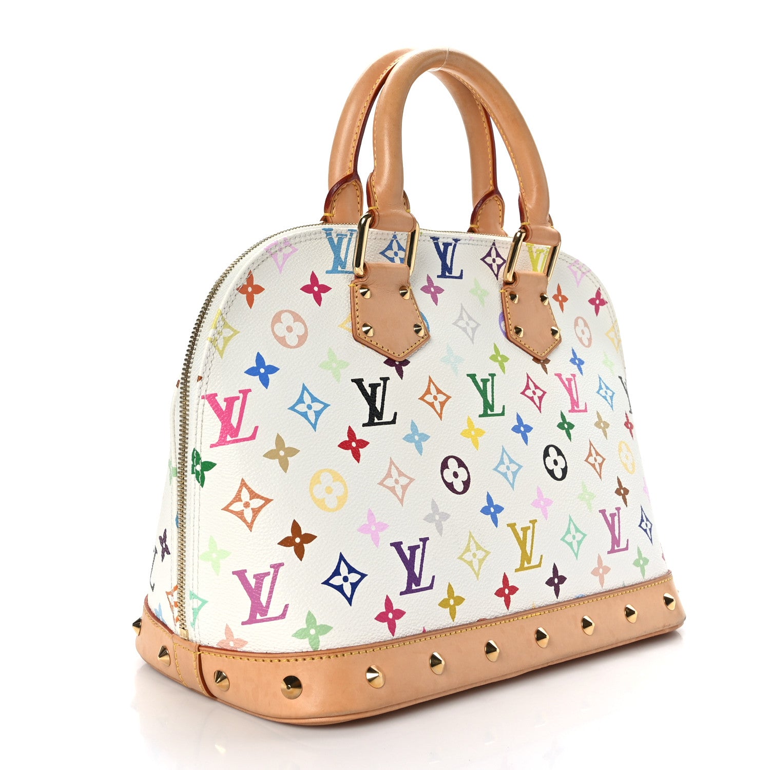 Louis Vuitton Monogram Multicolor Alma White 3 of 12