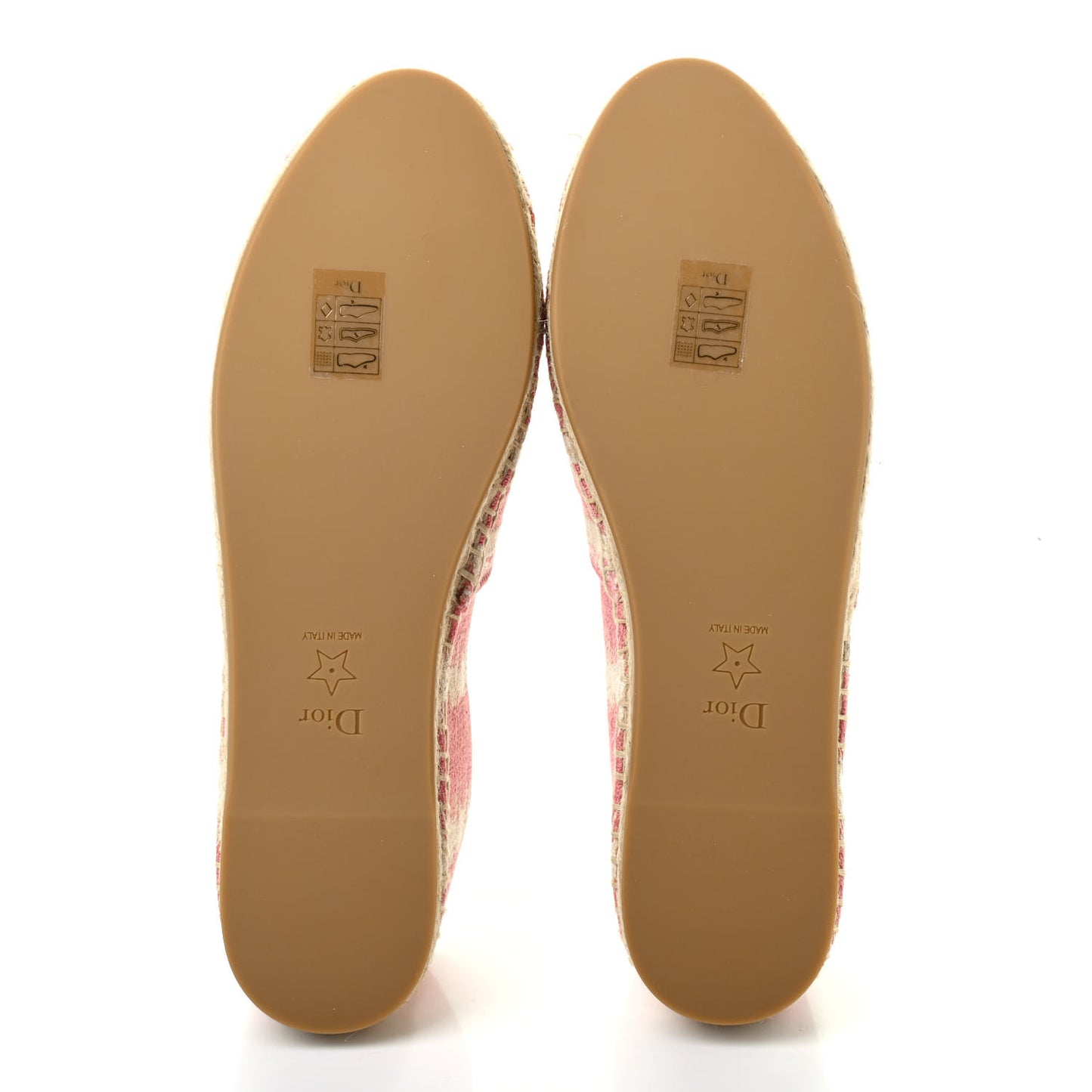 Cotton D-Stripes Embroidered Granville 15mm Espadrilles 39 Deep Nude