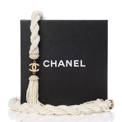 Chanel Pearl CC Multi Strand Rope Belt Gold 7 of 7