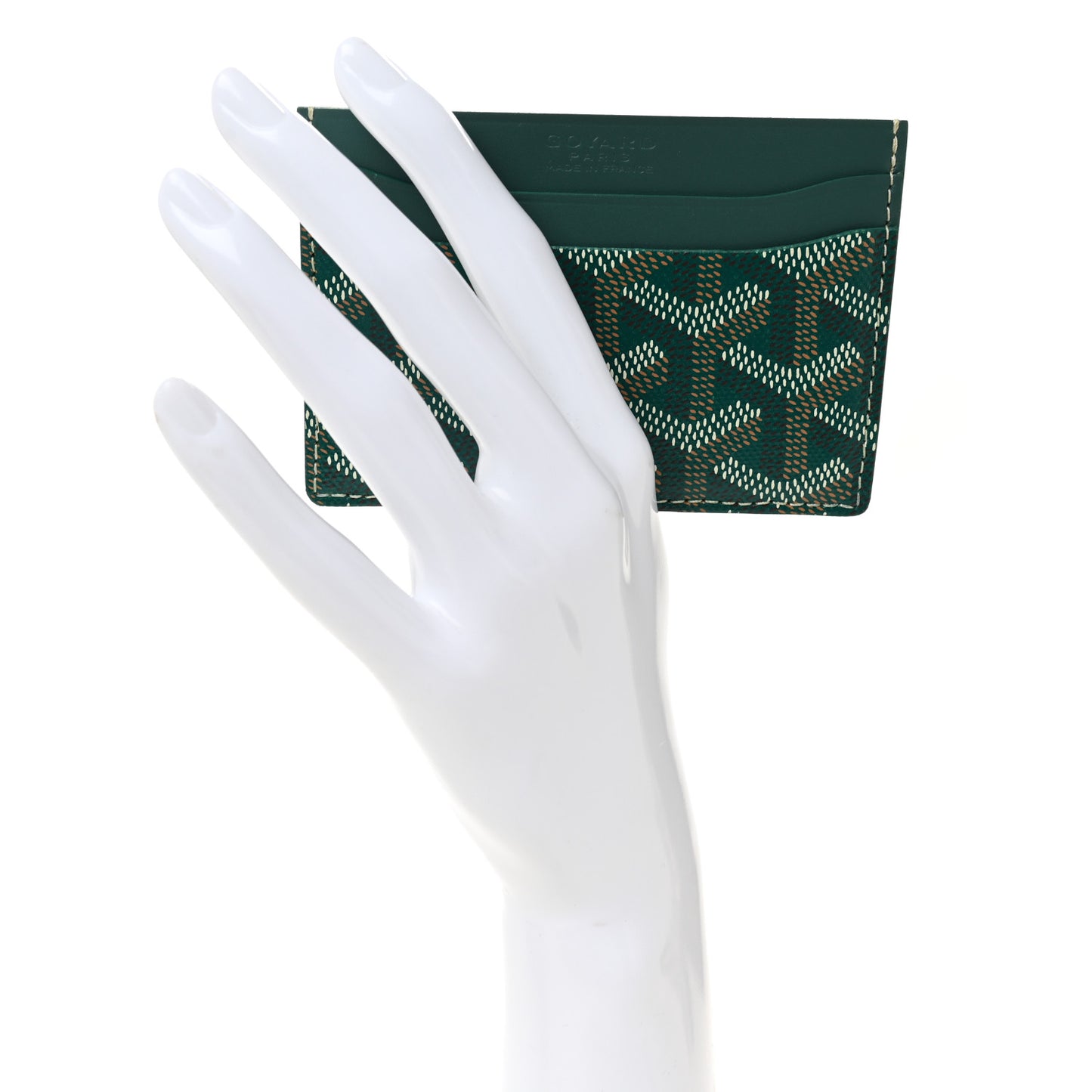 Goyardine Saint Sulpice Card Holder Green