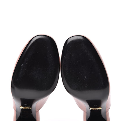 Gucci Malaga Kid Horsebit Princetown Mid Heel Mules 36 Crystal Pink 6 of 10