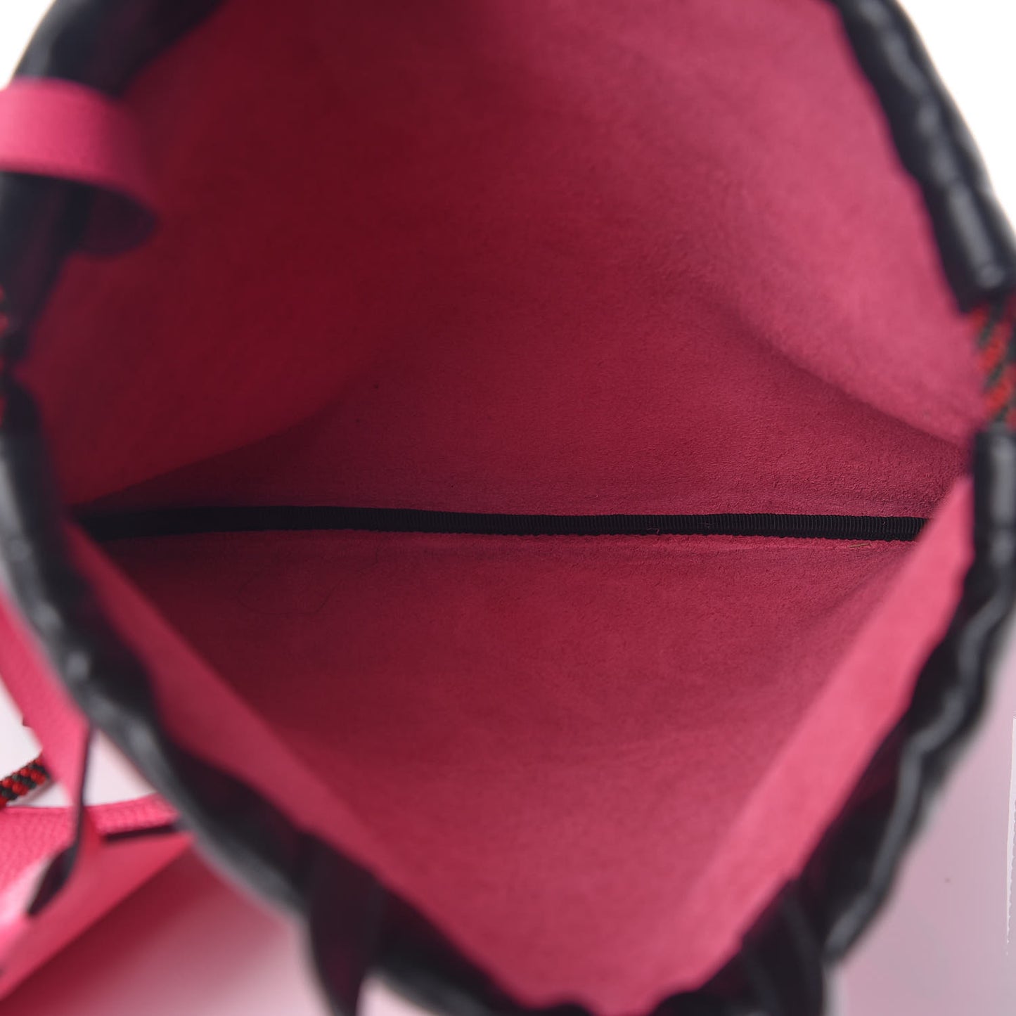 Grained Calfskin Logo Drawstring Backpack Box Pink Green Black