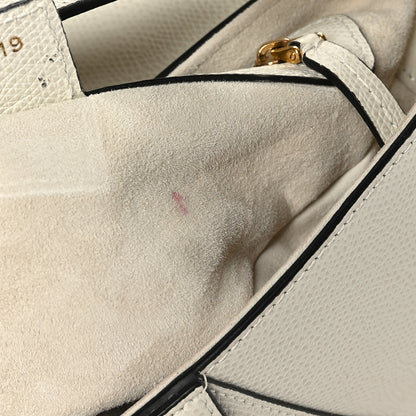 Christian Dior Grained Calfskin Saddle Bag White 10 of 10