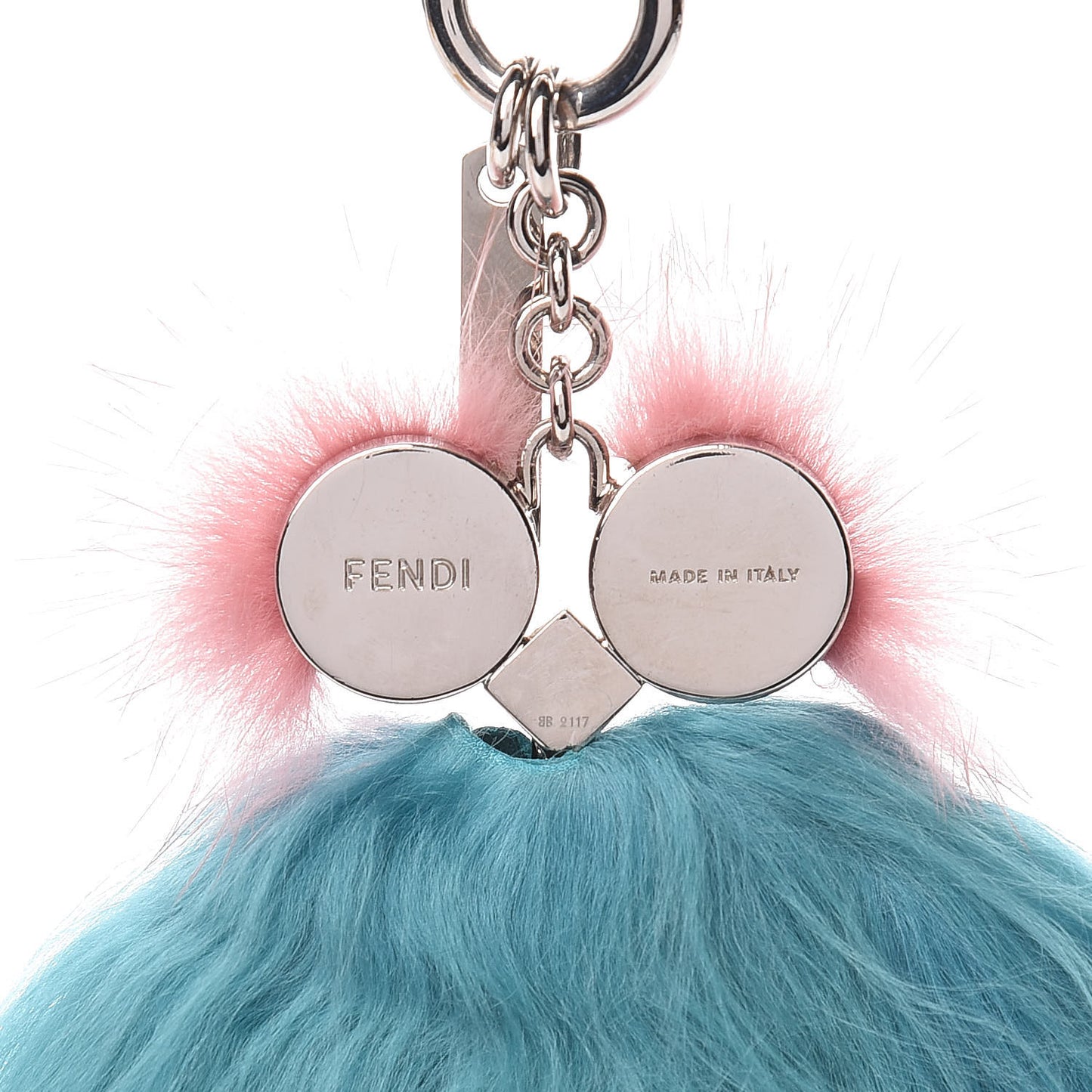 Mink Alpaca Fur Hypnoteyes Witches Bag Charm Acqua