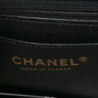 Chanel Lambskin Quilted Metal Mini Top Handle Rectangular Flap Black 6 of 10