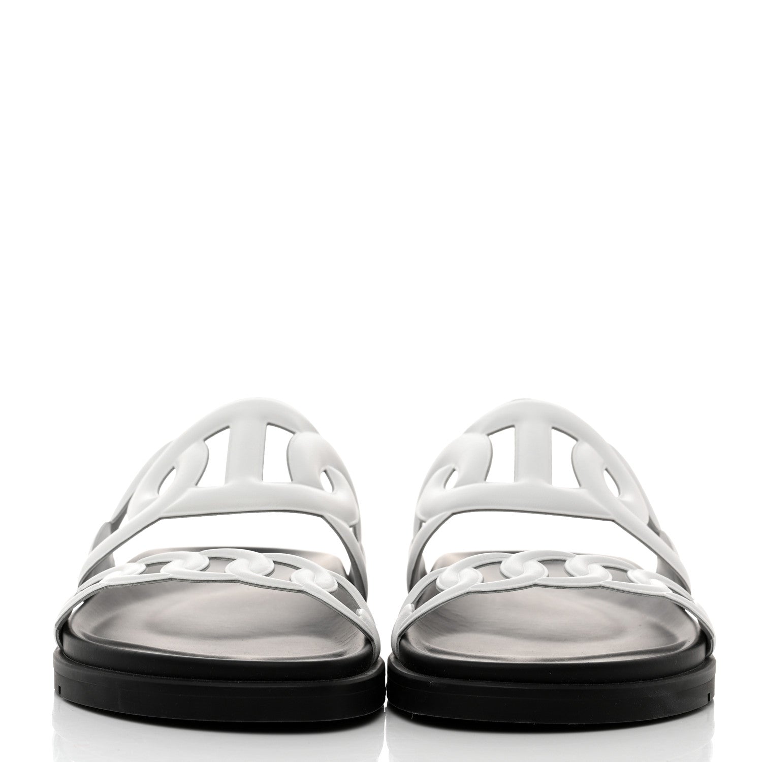 Hermes Nappa Womens Extra Sandals 39 White 2 of 9