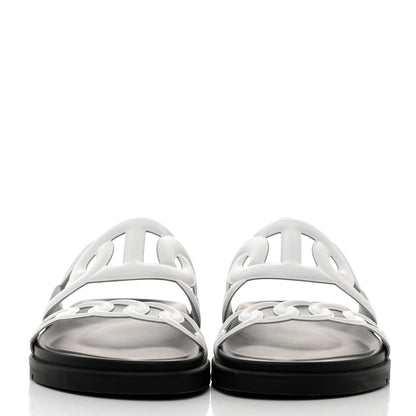 Hermes Nappa Womens Extra Sandals 39 White 2 of 9