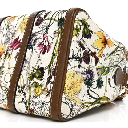 Gucci Canvas Flora Infinity Medium Joy Boston White Multicolor Acero 9 of 9