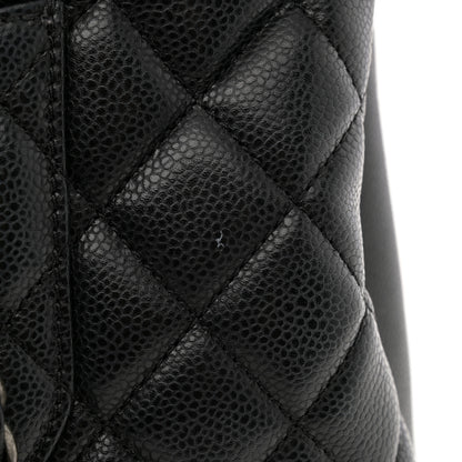Chanel Caviar Quilted City Shopping Tote Black 12 of 13