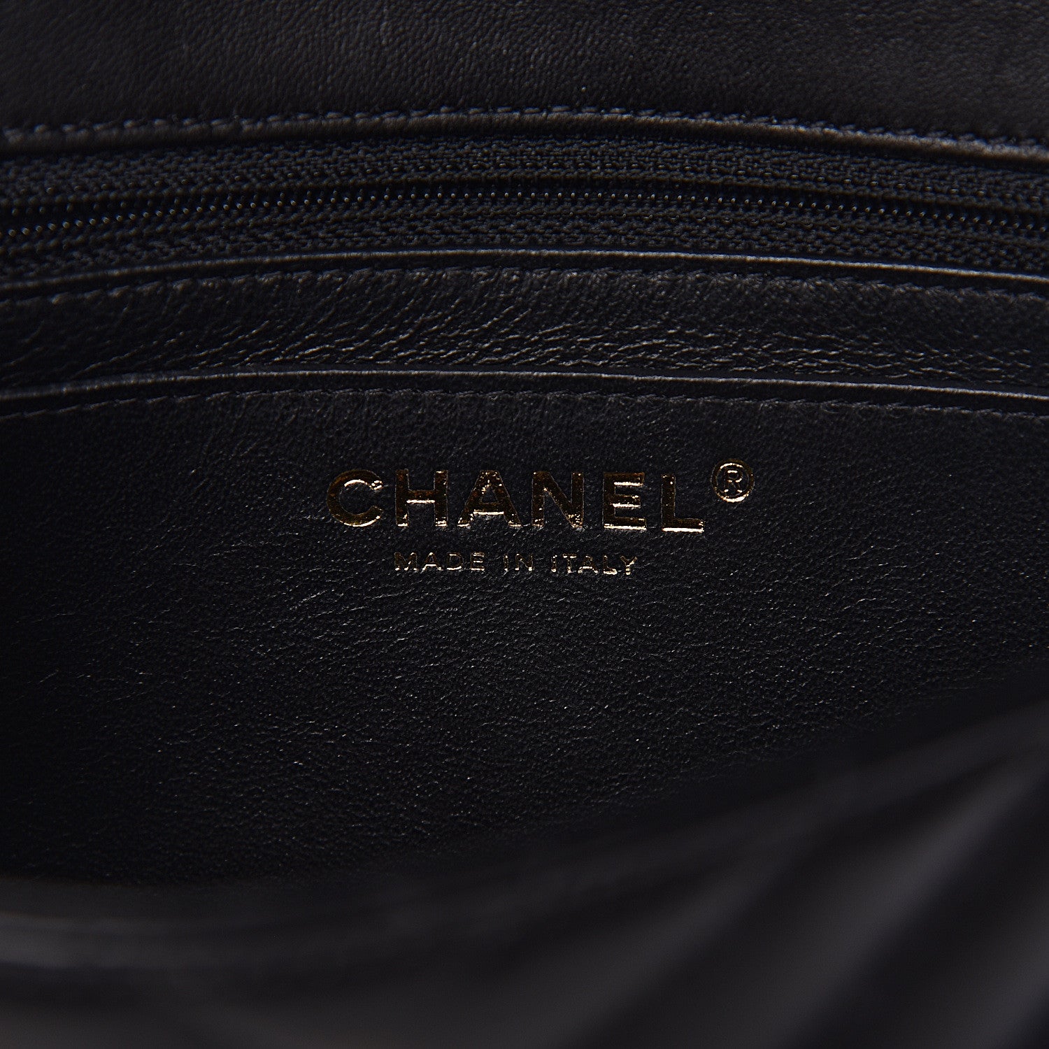 Chanel Lambskin Chevron Quilted Mini Rectangular Flap Black 6 of 11