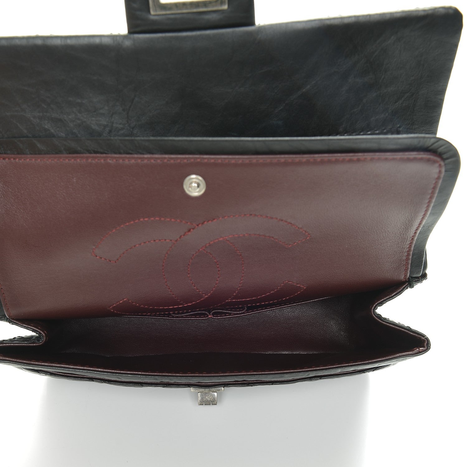 Chanel Aged Calfskin Quilted 2.55 Reissue 225 Flap Black 5 of 7