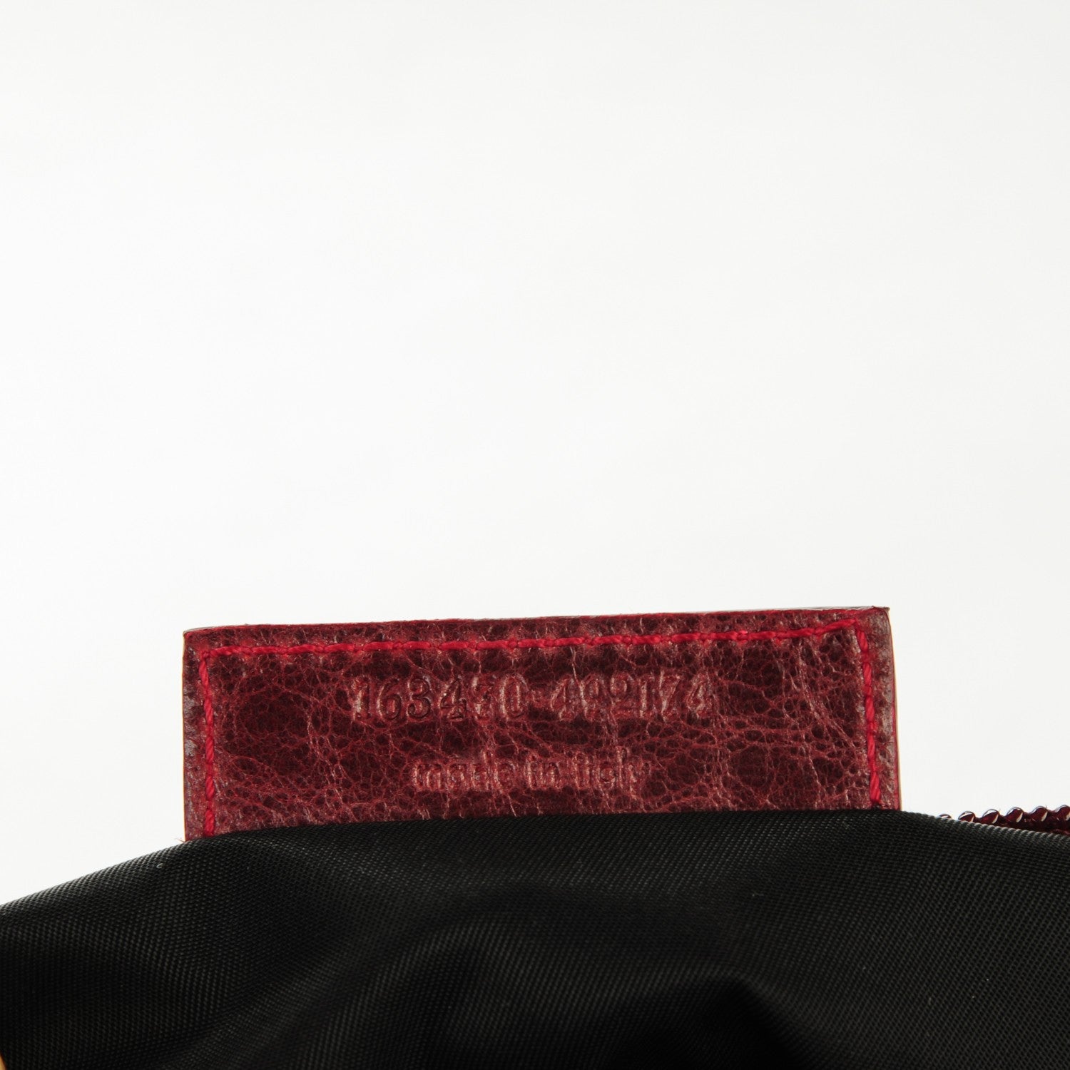Balenciaga Chevre Classic Hardware Toilette Cosmetic Pouch Rouge Grenat 7 of 7