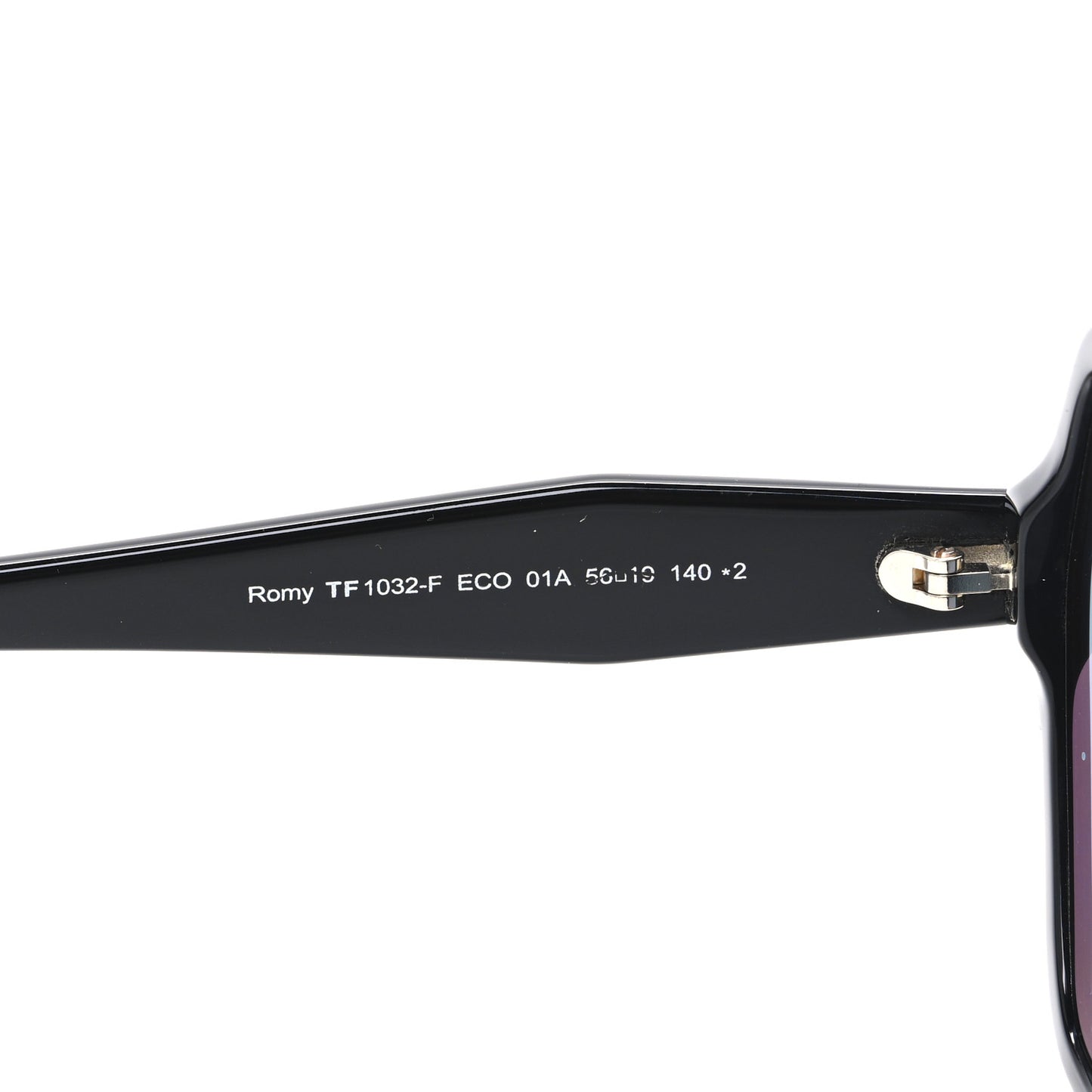 Acetate Romy Square Sunglasses TF 1032-F Black