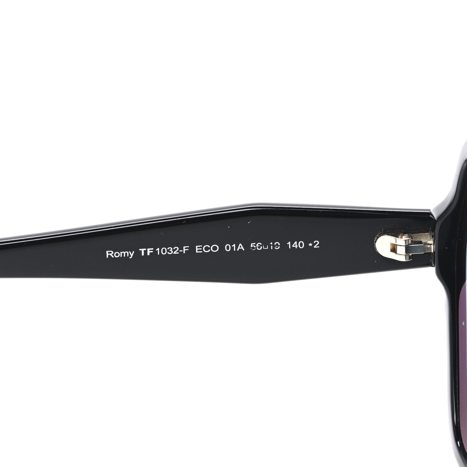 Tom Ford Acetate Romy Square Sunglasses TF 1032-F Black 6 of 7