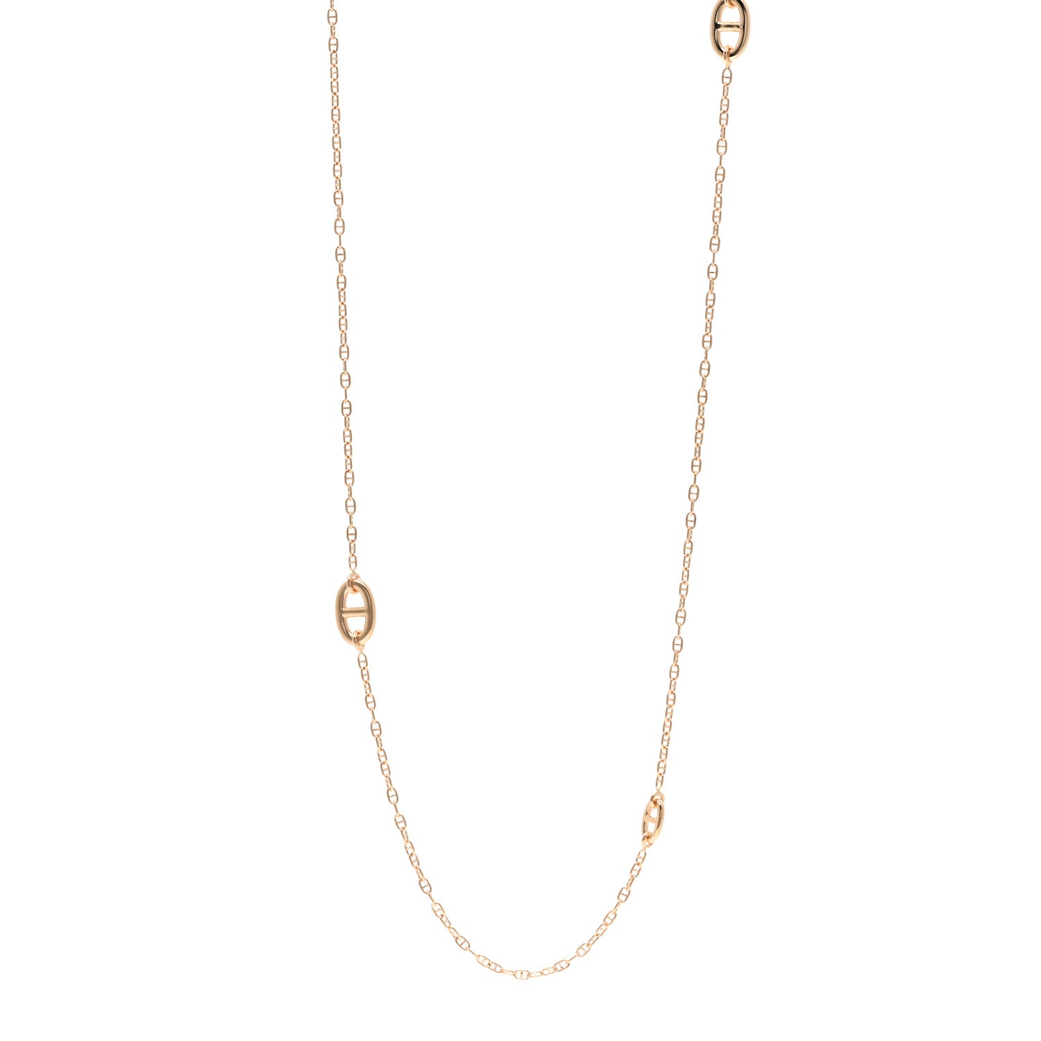 Hermes 18K Rose Gold Farandole Necklace 80 1 of 5
