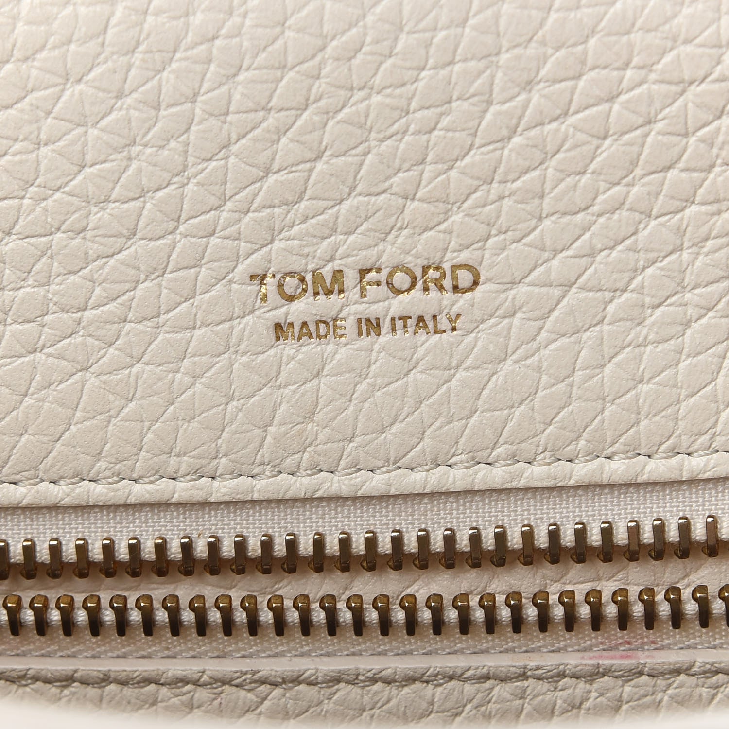 Tom Ford Grained Calfskin Large T Clasp Tara Crossbody Bag White 5 of 10