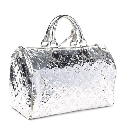 Louis Vuitton Monogram Miroir Speedy 30 Silver 3 of 22