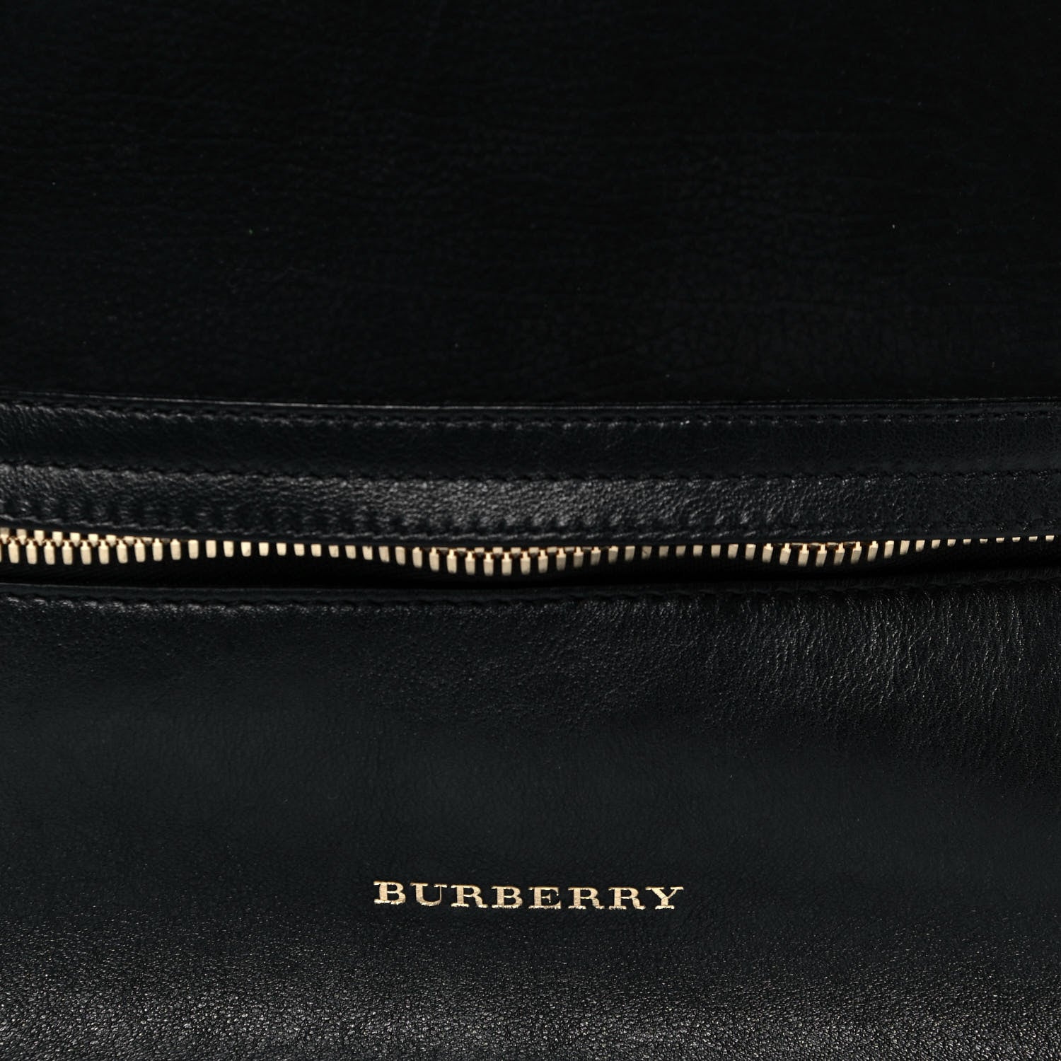 Burberry Nubuck Canvas Check Beckett Bucket Bag Black 8 of 13