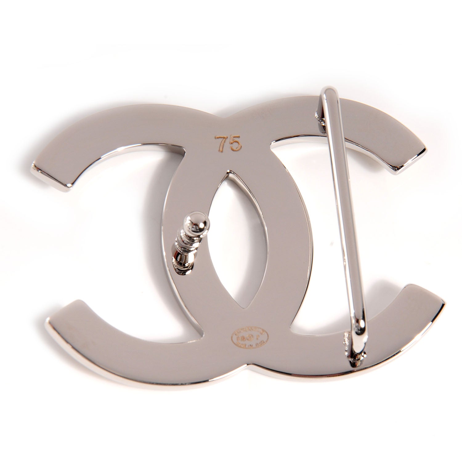 Chanel Reversible Leather CC Logo Belt 75 White Black 4 of 6