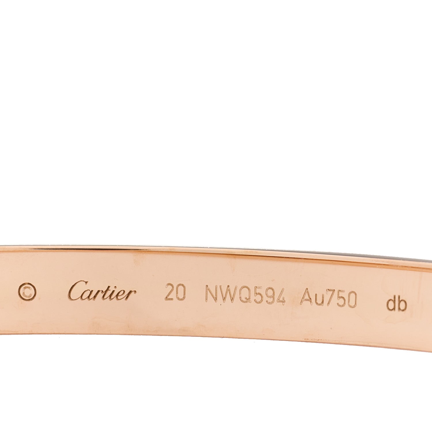 Cartier 18K Pink Gold LOVE Bracelet 20 4 of 6
