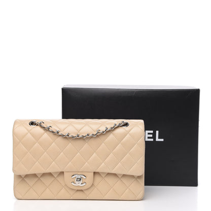Chanel Lambskin Quilted Medium Double Flap Beige 16 of 16