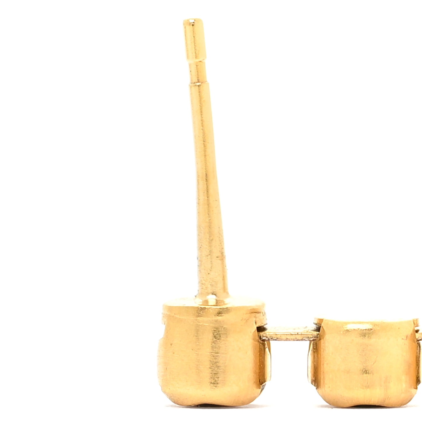 Crystal CC Dangle Earrings Gold