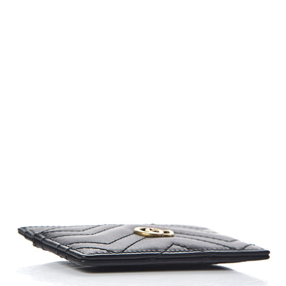 Gucci Calfskin Matelasse GG Marmont Card Holder Black 4 of 6