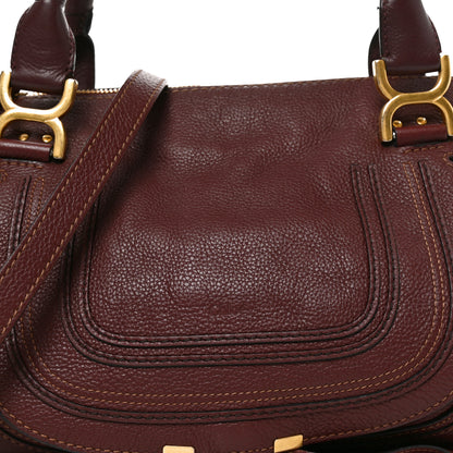 Chloe Calfskin Large Marcie Satchel Garnet 7 of 9