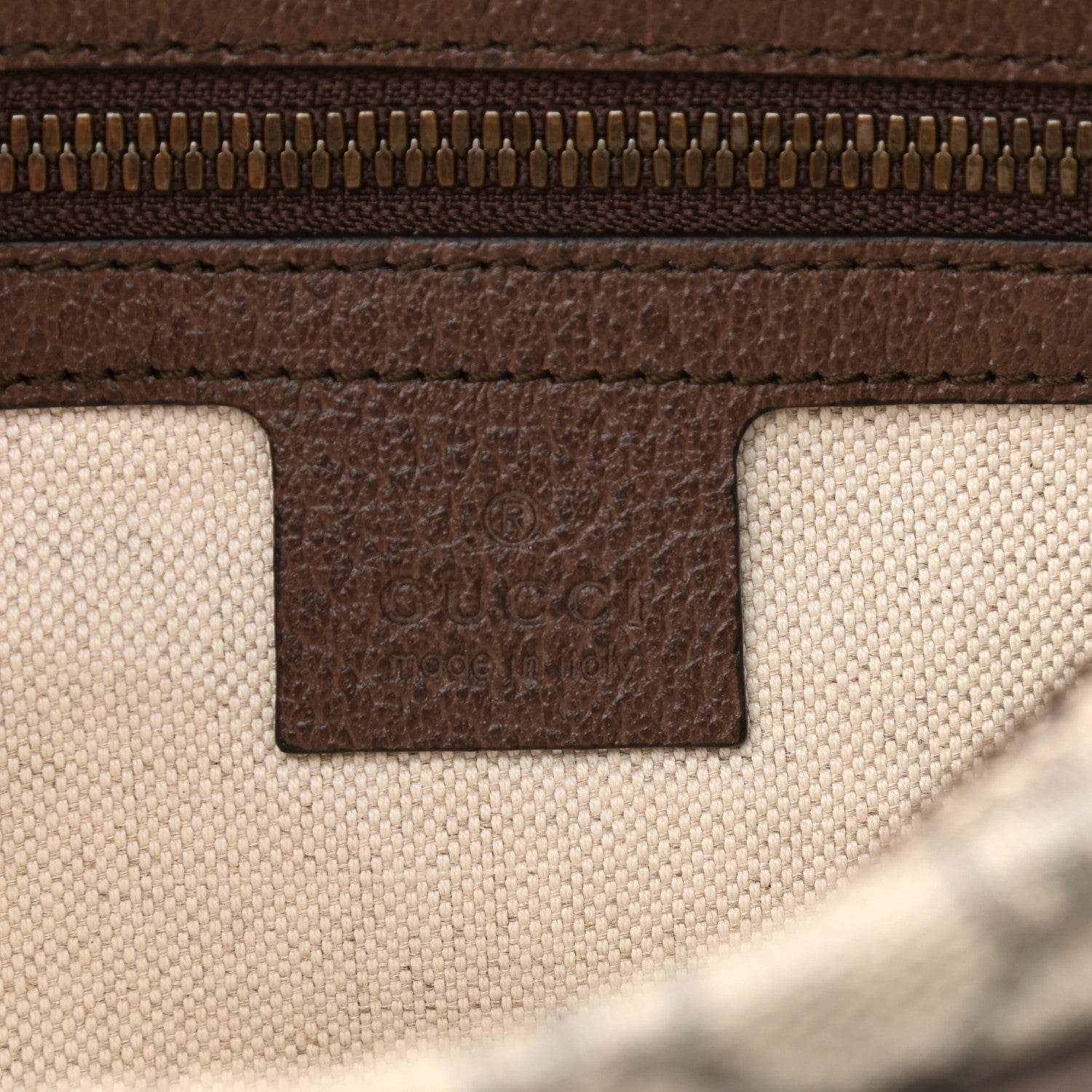 Gucci Soft GG Supreme Monogram Medium Ophidia Belt Bag Dark Brown 5 of 9