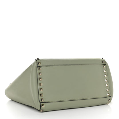 Valentino Garavani Vitello Small Rockstud Double Handle Tote Green Tea Sorbet 4 of 9