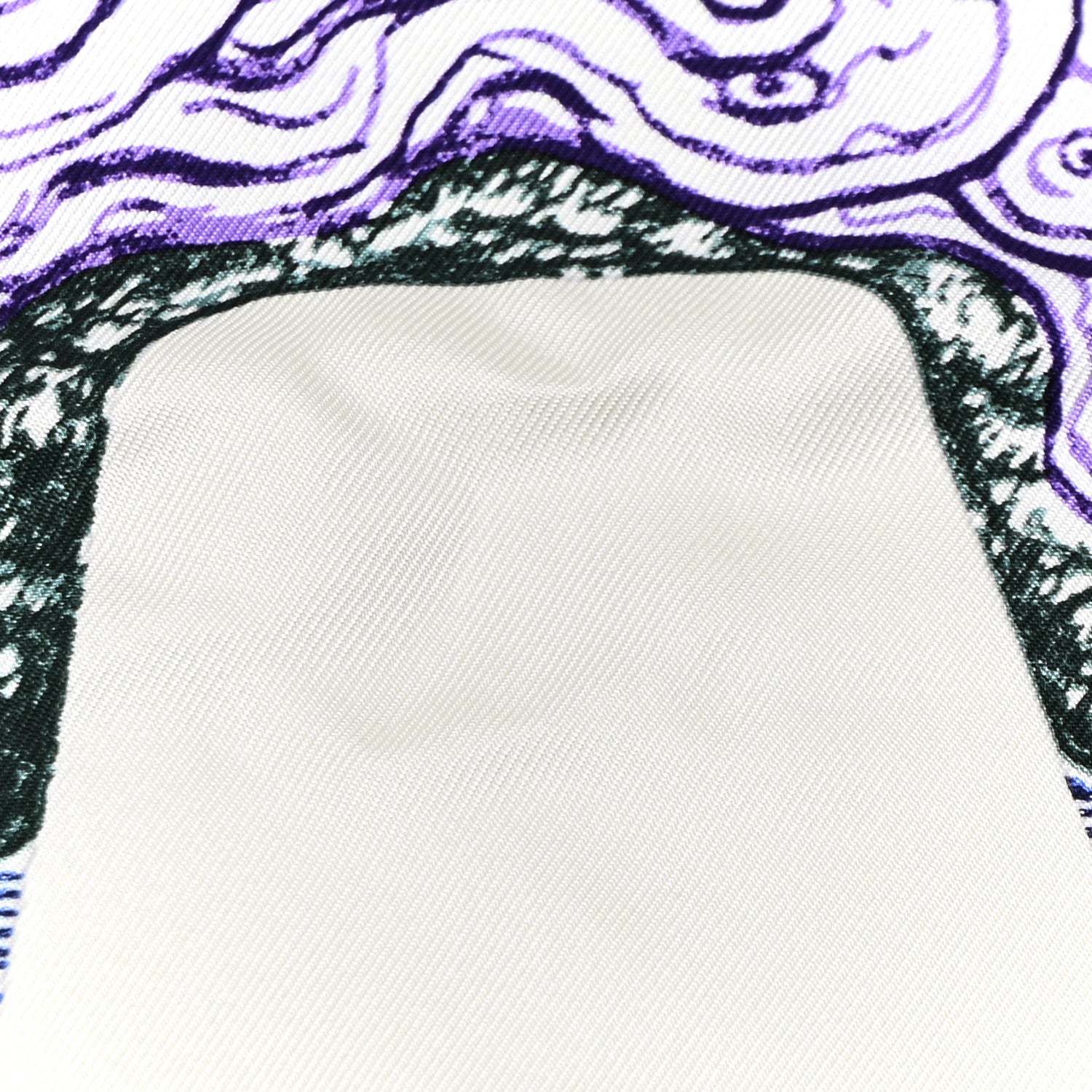 Hermes Silk Geant Eleftheria Scarf 140 Vert White Multicolor 4 of 12