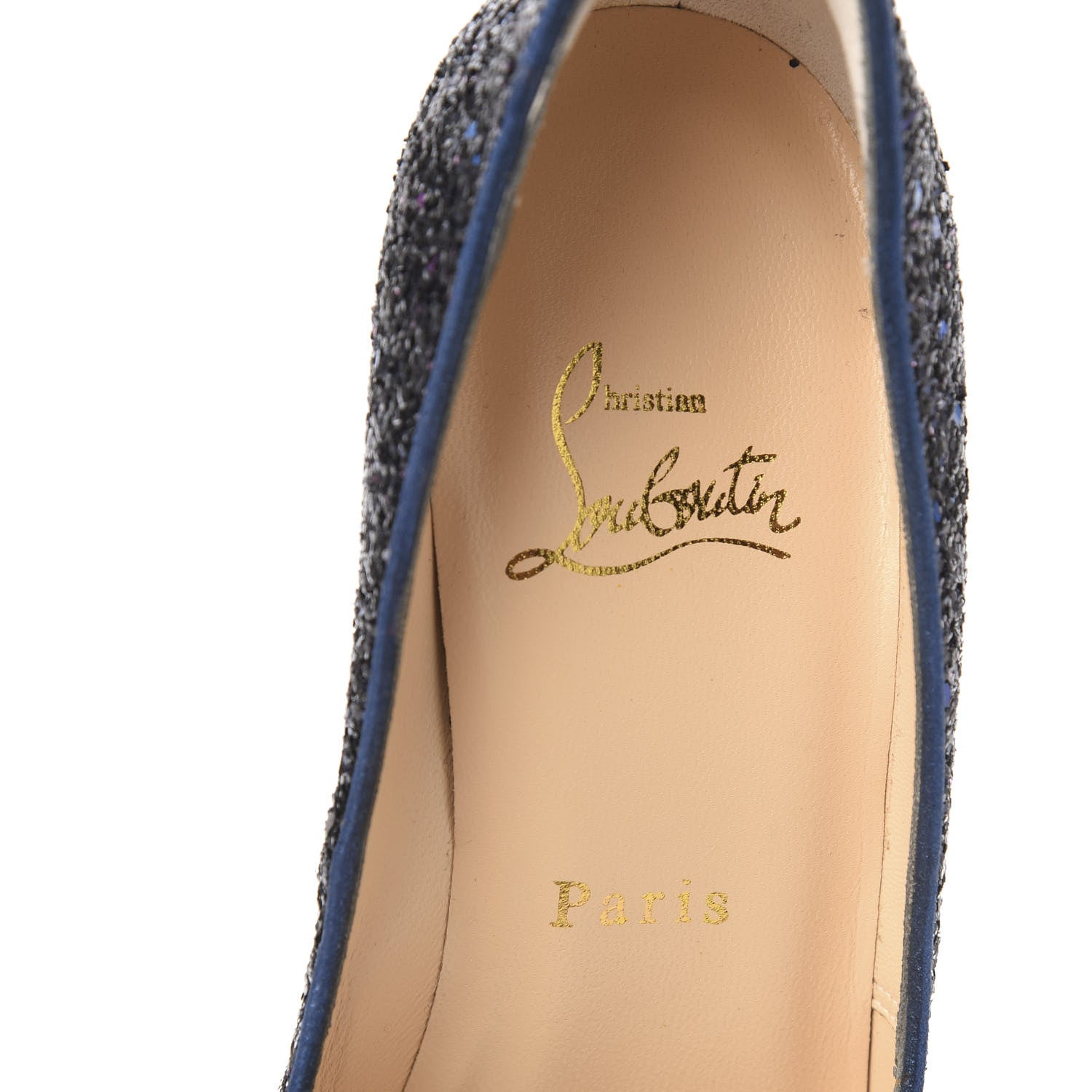 Christian Louboutin Glitter Vendome 120 Pumps 37.5 Neptune 7 of 7