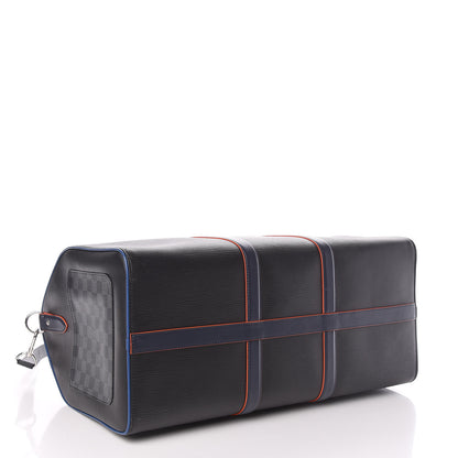 Louis Vuitton Epi Damier Graphite Keepall 50 Black 4 of 10