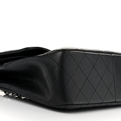 Chanel Caviar Quilted Jumbo Double Flap Black 9 of 12