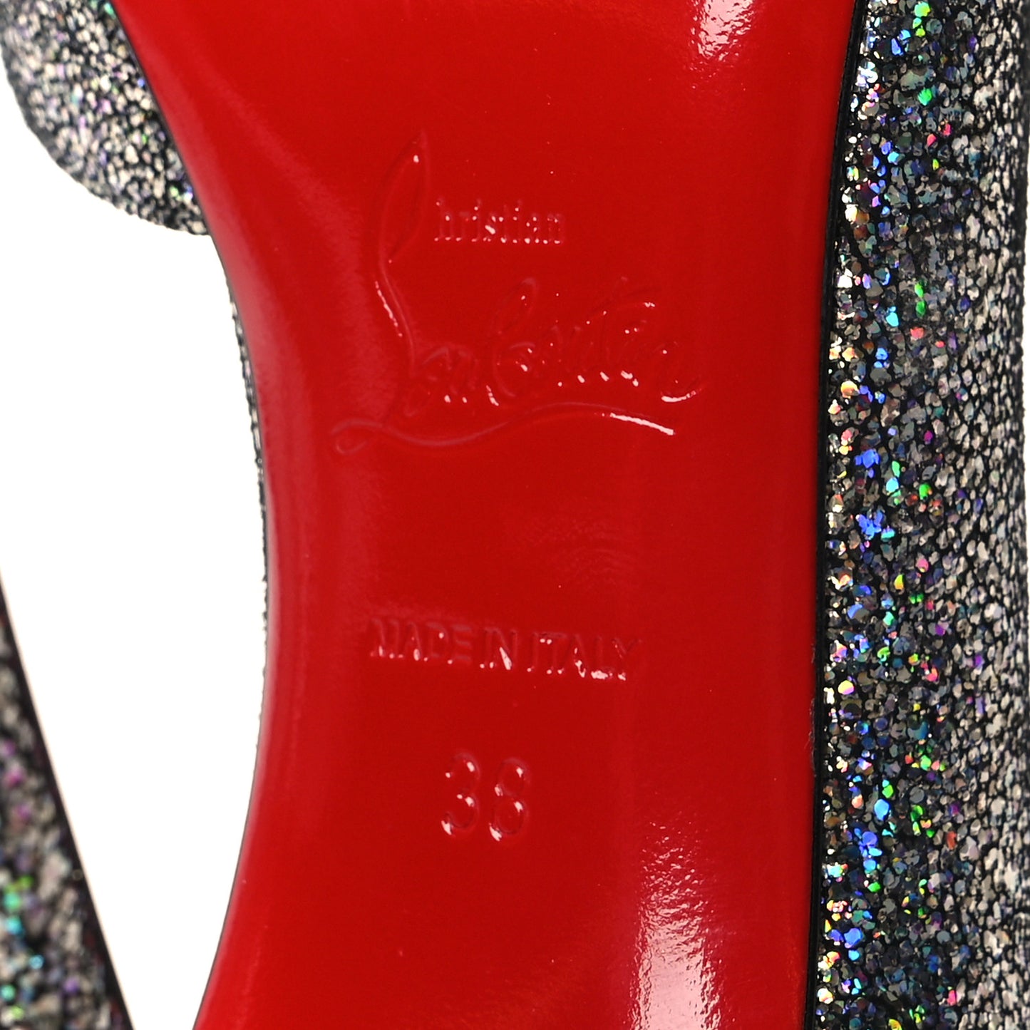 Patent Glitter Disco Ball Iriza 100 Pumps 38 Purple Pop Multicolor