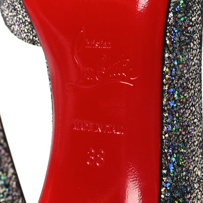 Christian Louboutin Patent Glitter Disco Ball Iriza 100 Pumps 38 Purple Pop Multicolor 6 of 7