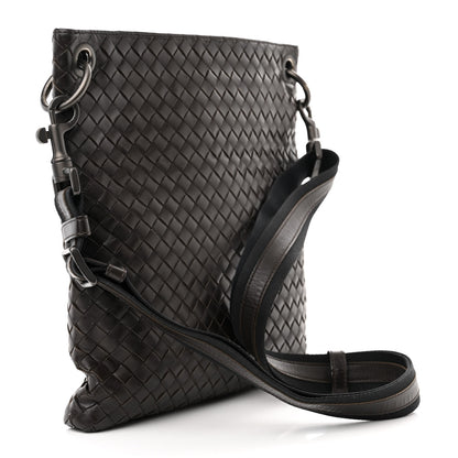 Bottega Veneta Calfskin Intrecciato Small VN Messenger Ebano 2 of 8
