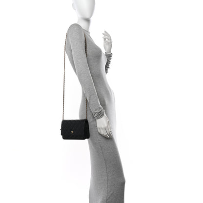 Chanel Caviar Quilted Wallet on Chain WOC Black 2 of 11