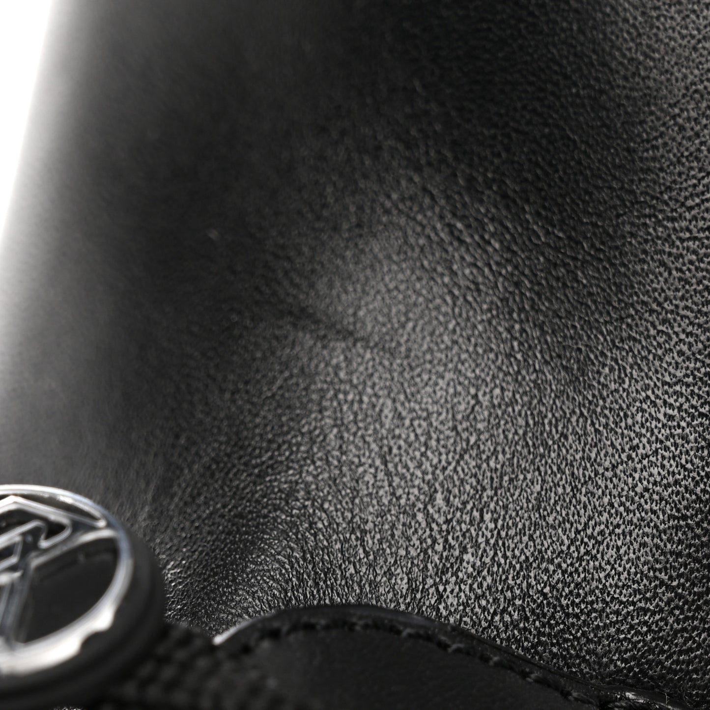 Calfskin Monogram Territory Flat Ranger Boots 36 Black