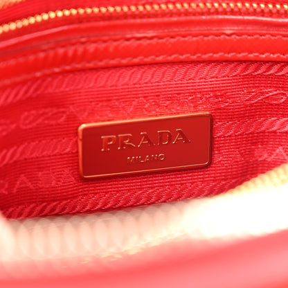 Prada Saffiano Vernice Small Promenade Tote Rosso 7 of 15