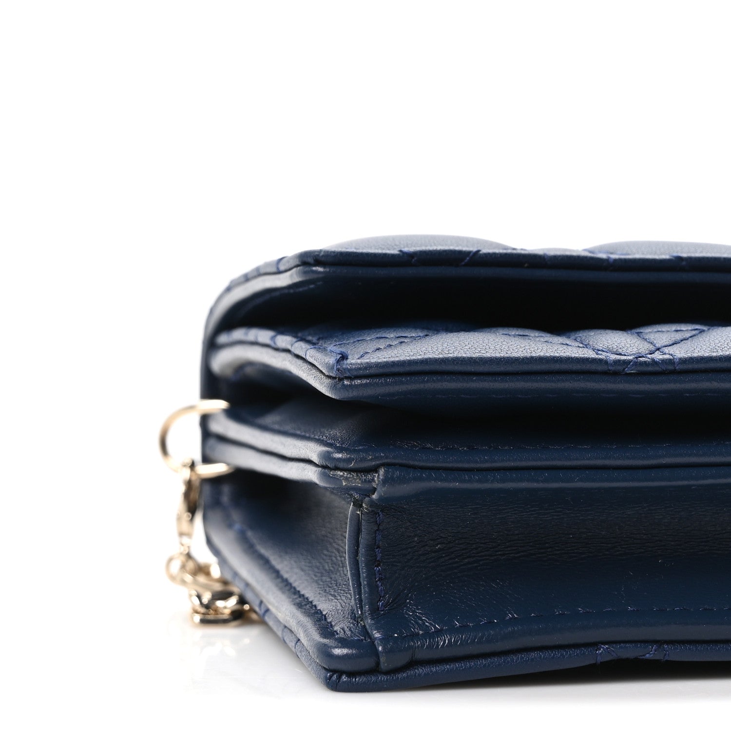 Christian Dior Lambskin Cannage Mini My Dior Bag Deep Ocean Blue 8 of 9