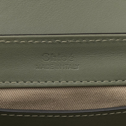 Chloe Calfskin Crocodile Embossed Mini C Double Carry Misty Forest 5 of 9